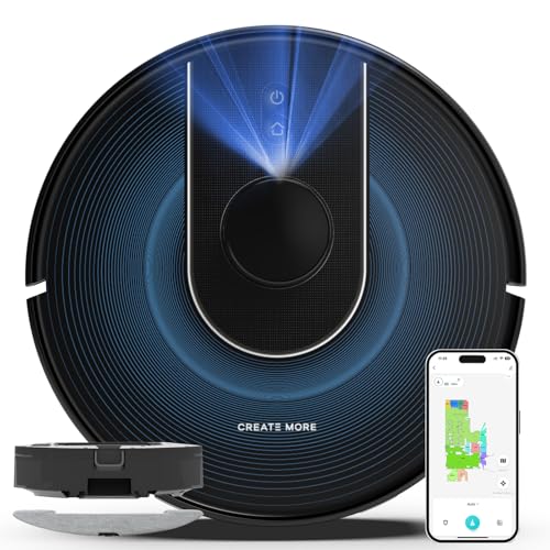 Image of Bagotte 5000Pa Robot Vacuum and Mop with No-Go Zones