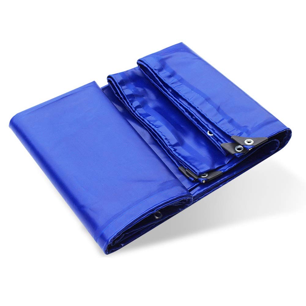 Abri de stationnement extérieur avec bâche imperméable OKUOKA pour voiture et auvent bleu