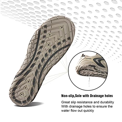 Image of YALOX Water Shoes Men's Women's Swim Shoes Outdoor Beach Barefoot Quick-Dry Aqua Pool Socks Swimming Yoga Surfing Exercise