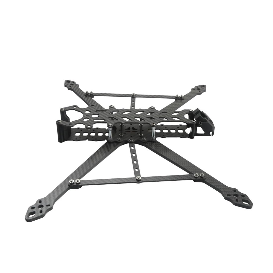 Adatto for RC FPV Freestyle Long Range Racing Drone DF-V2 FPV Drone Frame KIT 8/9/10 pollici 367/387/427mm in fibra di carbonio(9 inch 387mm)