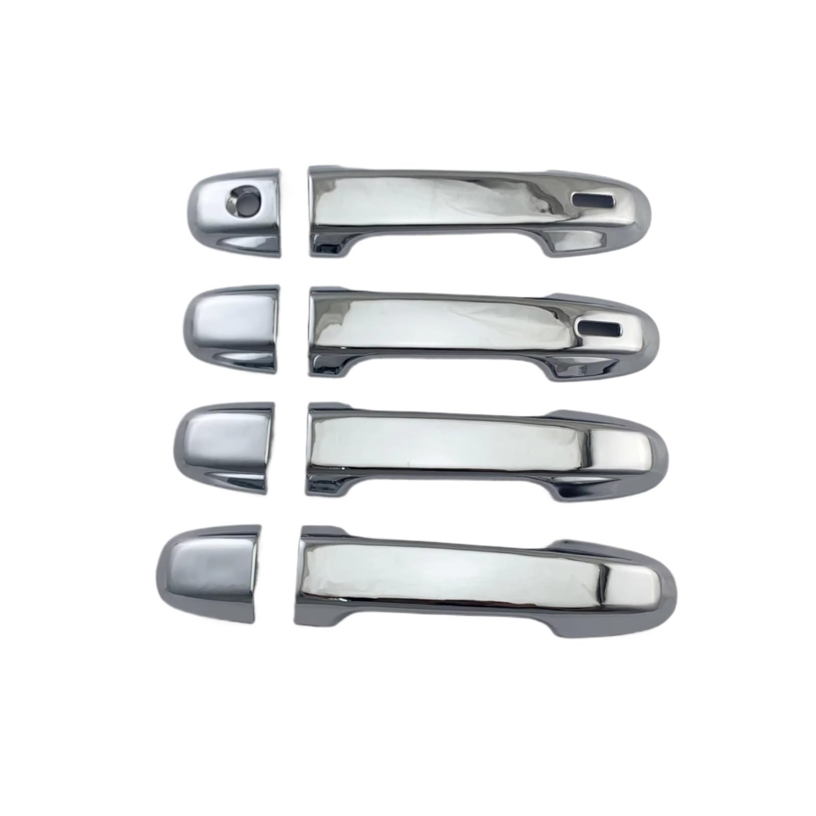 Dspolimv Silver Outer Door Handle Cap Compatible With Toyota For Aqua For Hybrid 2012-2018 Car Plated Door Handle Cover Trim Paste Style Car Parts Accessories(Silver)