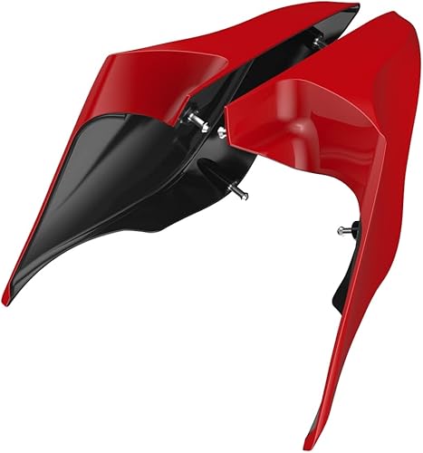 Miniatura 312 de Advanblack Barracuda - Cubiertas laterales estiradas plateadas (brillantes), paneles extendidos para Harley Touring Street Glide Road Glide Electra