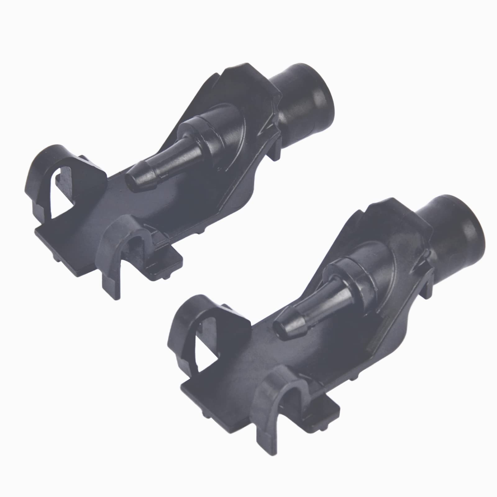 Pair Front Windshield Washer Wiper Spray Nozzle 76810-TK4-A11 Compatible with Acura MDX 2017-2020 / TL 2009-2014 Black