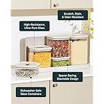 Caraway 13-Piece Glass Airtight Food Storage Containers with Lids – Non-Toxic, BPA-Free Kitchen Storage Containers – Stackable, Space-Saving Airtight Containers for Dry Goods and More - Sage - Image 4