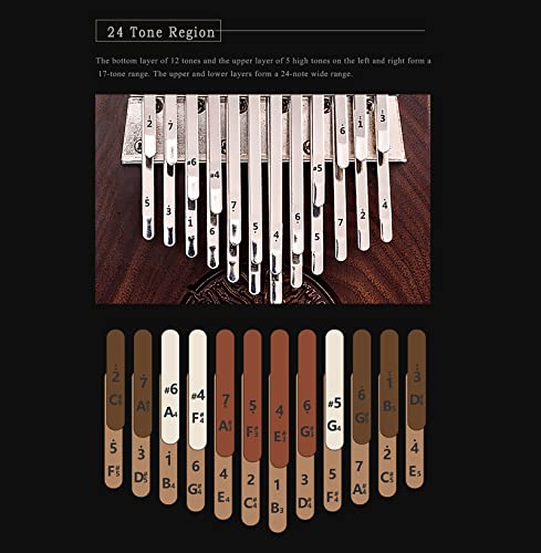LEOSHI 24/34 Noyer Noir Kalimba Piano À Pouce Clé, Corps Piano À Doigt du Poche, Clavier De Percussion des Doigts avec… - Les Beatles, Paul McCartney, John Lennon, RIngo Starr, George Harrison LEOSHI 24/34 Noyer Noir Kalimba Piano À Pouce Clé, Corps Piano À Doigt du Poche, Clavier De Percussion des Doigts avec… – Image 3