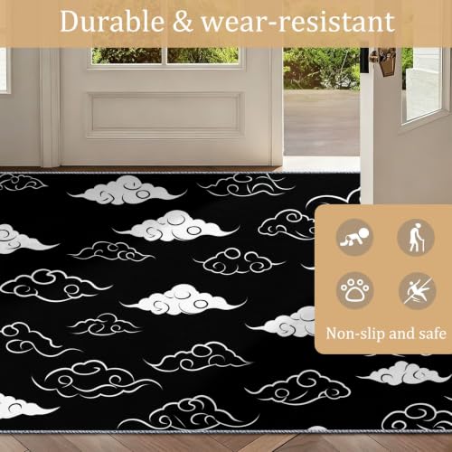 Alfombra lavable que no se desliza de 90 x 150 cm solución para suelos fríos y húmedos 5