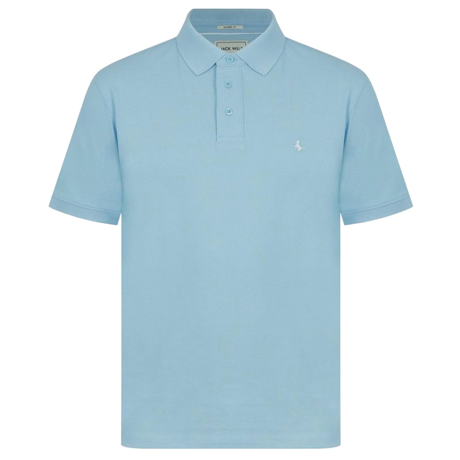 Jack Wills Mens Classic Polo Short Sleeve Lifestyle Cotton Fresh Sky L
