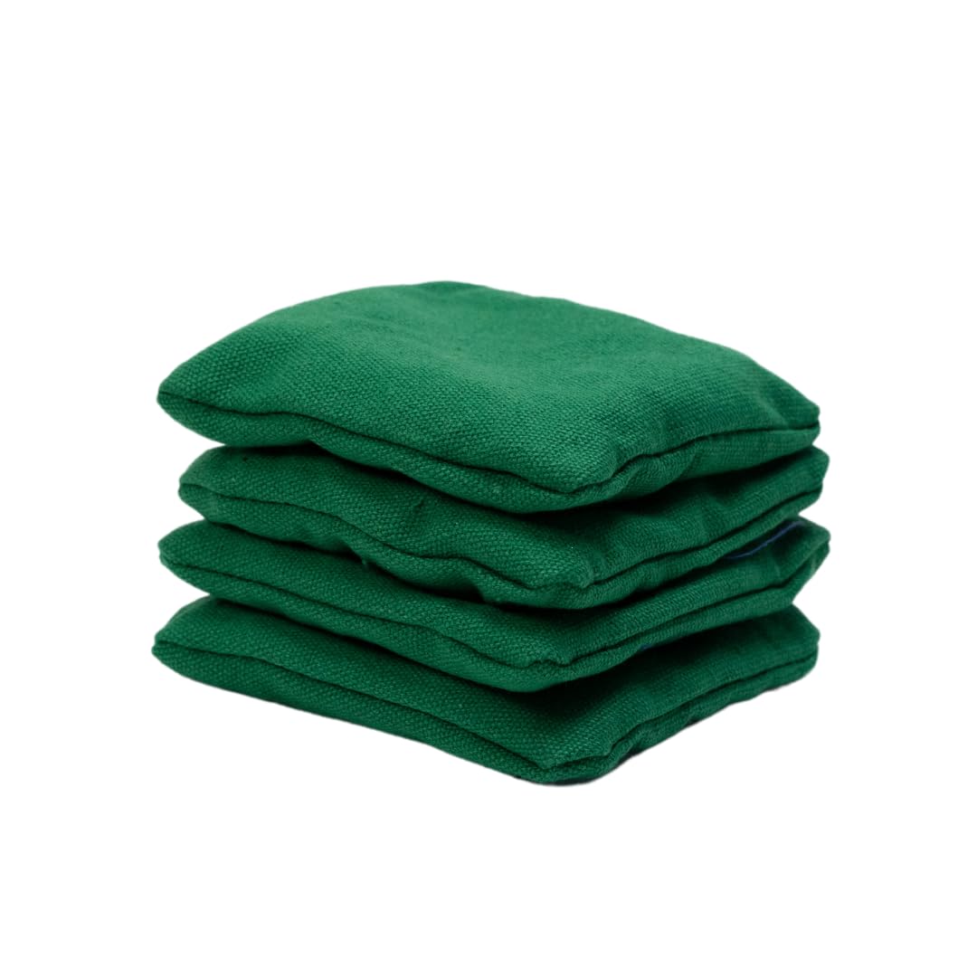 Wicked Wood Games Cornhole Bags – 4 x 4 Offizielle ACO-konform – Granulatfüllung – Blau/Rot/Gelb/Grün