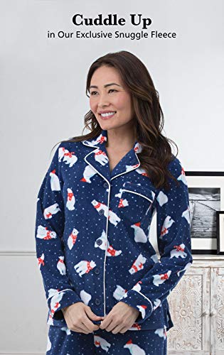 Pajamagram Womens Pajamas Winter - Women Pajama Sets, Polar Bear Fleece, Lg #TOP3