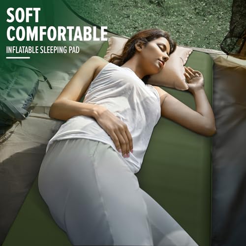 SKYEMAC Self-Inflating Memory Foam Sleeping Pad - Single Pad, Built-in Pump, R-Value 13, 78''x29''x4'', Fast Inflation & Deflation, 4-Season Camping Mattress for Outdoor Adventures by SKYEMAC - Image 7