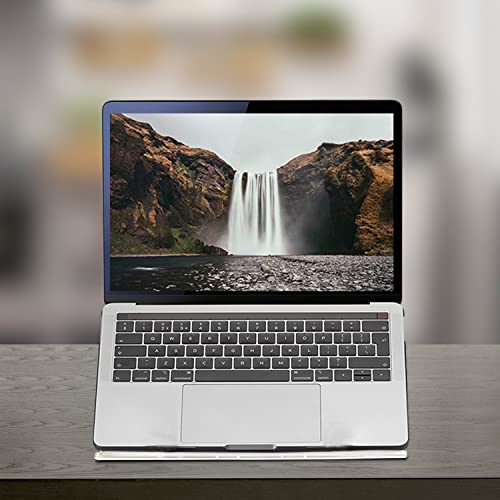 Coolaboola Acrylic Laptop Stand – Acrylic Laptop Riser With Bonus Acrylic Phone Holder – Portable Clear Computer Stand For Desk, Office, Home – Laptop Stand With Ventilation For Up To 16-Inch Laptop #TOP4