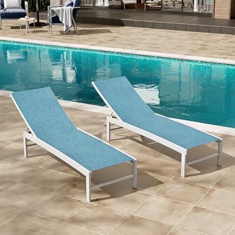 Crestlive Products Aluminum Adjustable Chaise Lounge Chair Cover