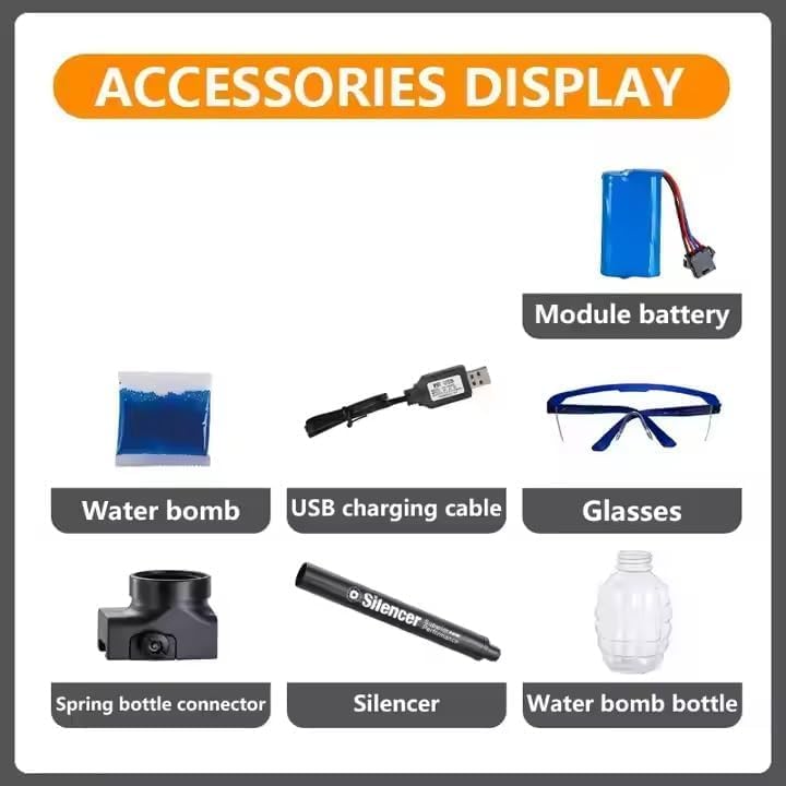 Image of Fresh Gel Blaster Gun Automatic Gun for Kids-Adults Electric Operated High Speed Including 5000 Gel Balls for Kids and Adults. B10