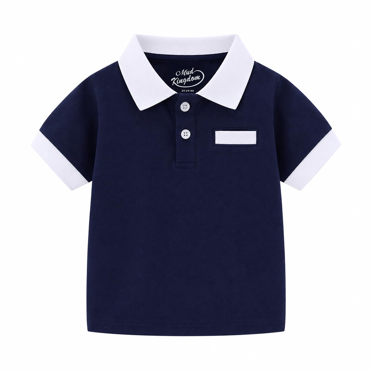 Mud Kingdom Boys Polo Shirt Short Sleeve School Uniform Pique Polo Summer