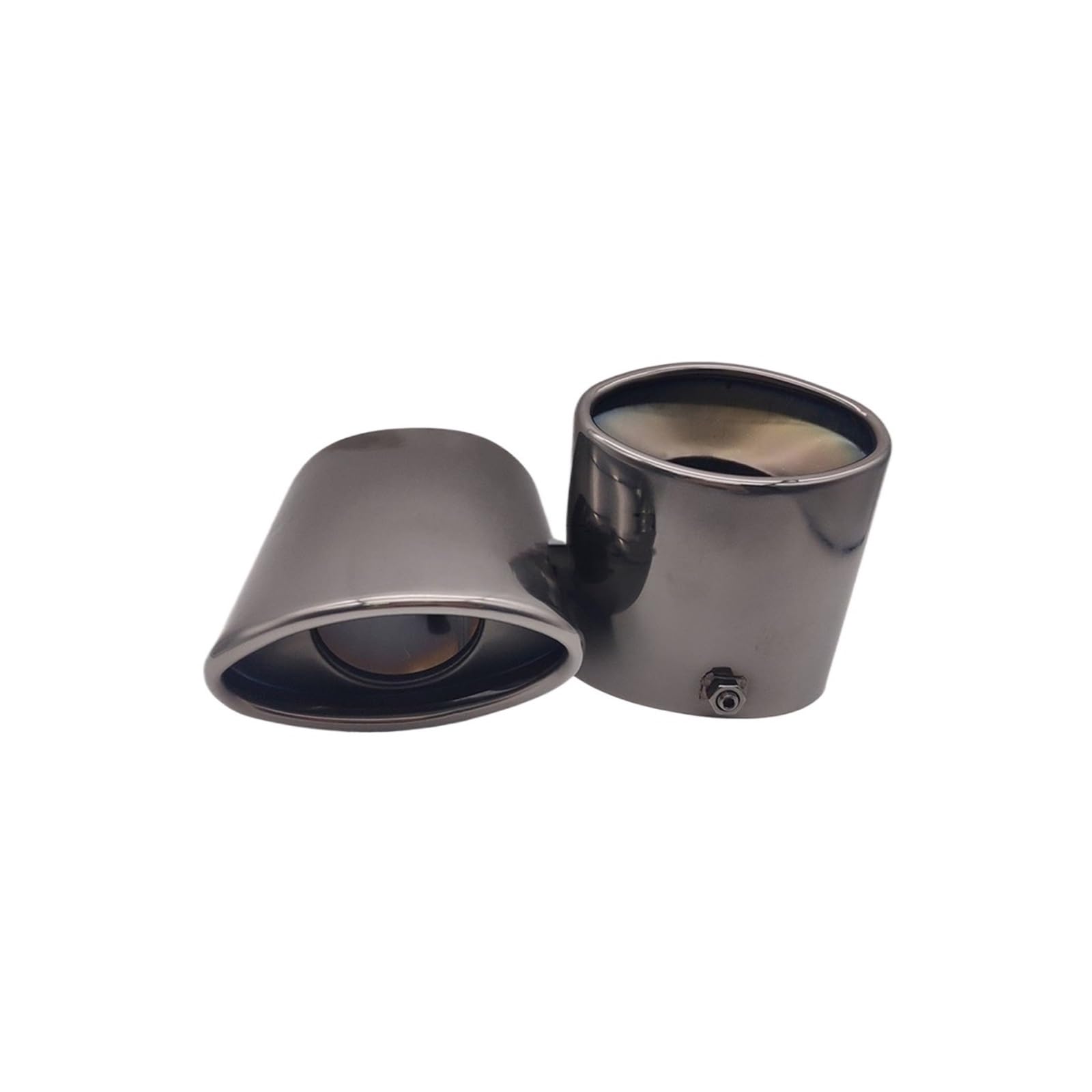 Tubi Terminali Per Auto Auto Punta Scarico Uscita Vent Marmitta Tubo Per Toyota Per Harrier/Per Venza 2019 2020 2021 2022(Black 2piece)