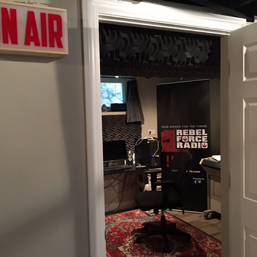 ON AIR Illuminated Sign, LED Muur Hanglamp Neon Box, Batterij-en USB-voeding met afstandsbediening en haken, vele lichtmodi, voor de opnamestudio, kantoor aan huis, Podcast Live, Bureau Decor
