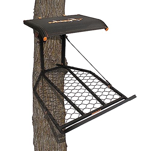 Image of Muddy The Boss XL Wide Stance Hang-On Tree Stand Platform & Hawk Helium Set