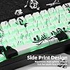 PBT Keycaps 137 Keys - White Japanese Anime Keycaps Cherry Profile Dye - Sublimation Keycap Shine Through Side-Engraved Custom Key Cap Set for Cherry Gateron MX Switches Mechanical Keyboard. - Image 5