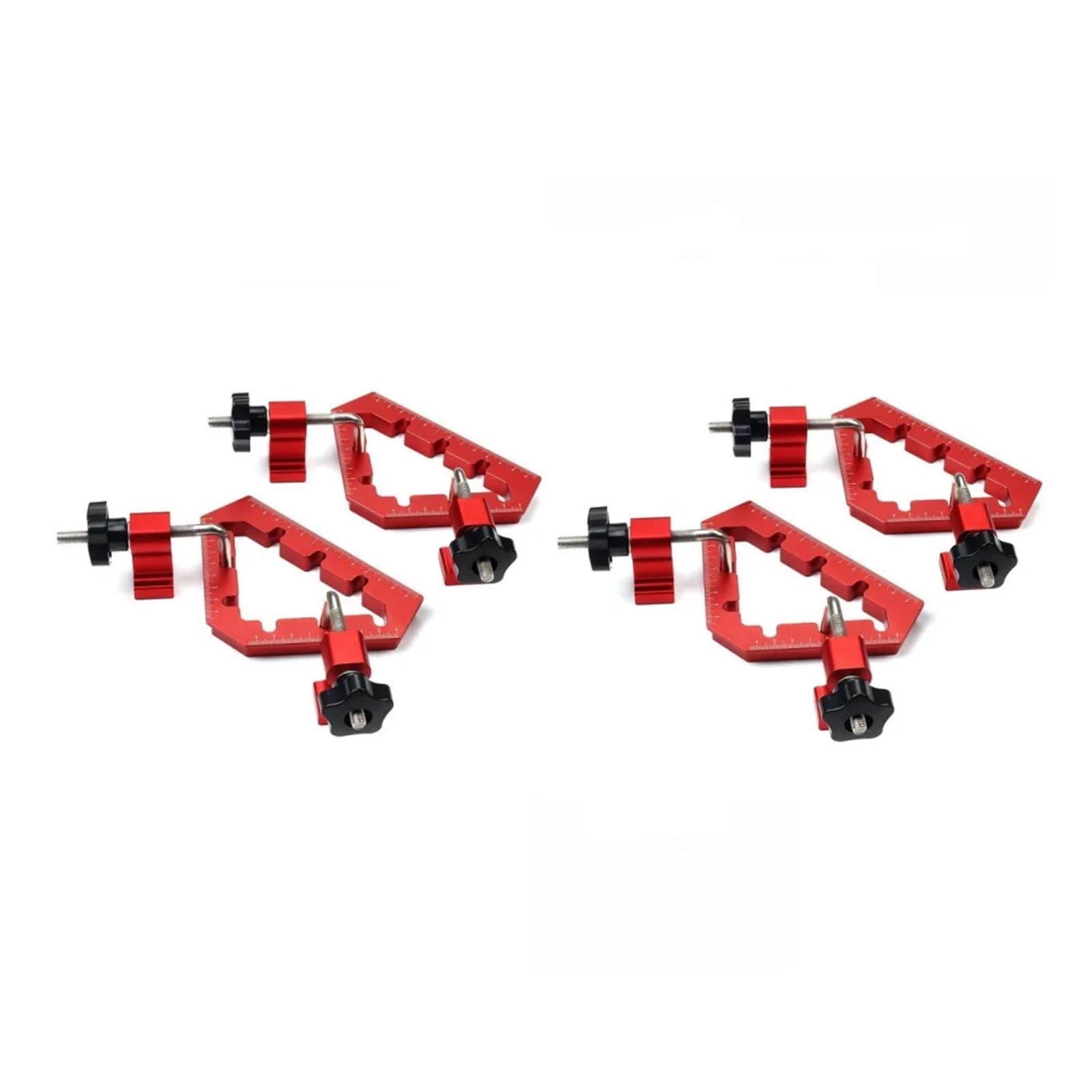 Mnmioio 1 Lifting Clamp, Woodworking 45 And 90 Degree Right Angle Clamps Aluminum Alloy Positioning Clamping Square Corner Clamp Auxiliary Fixture(4 Set)
