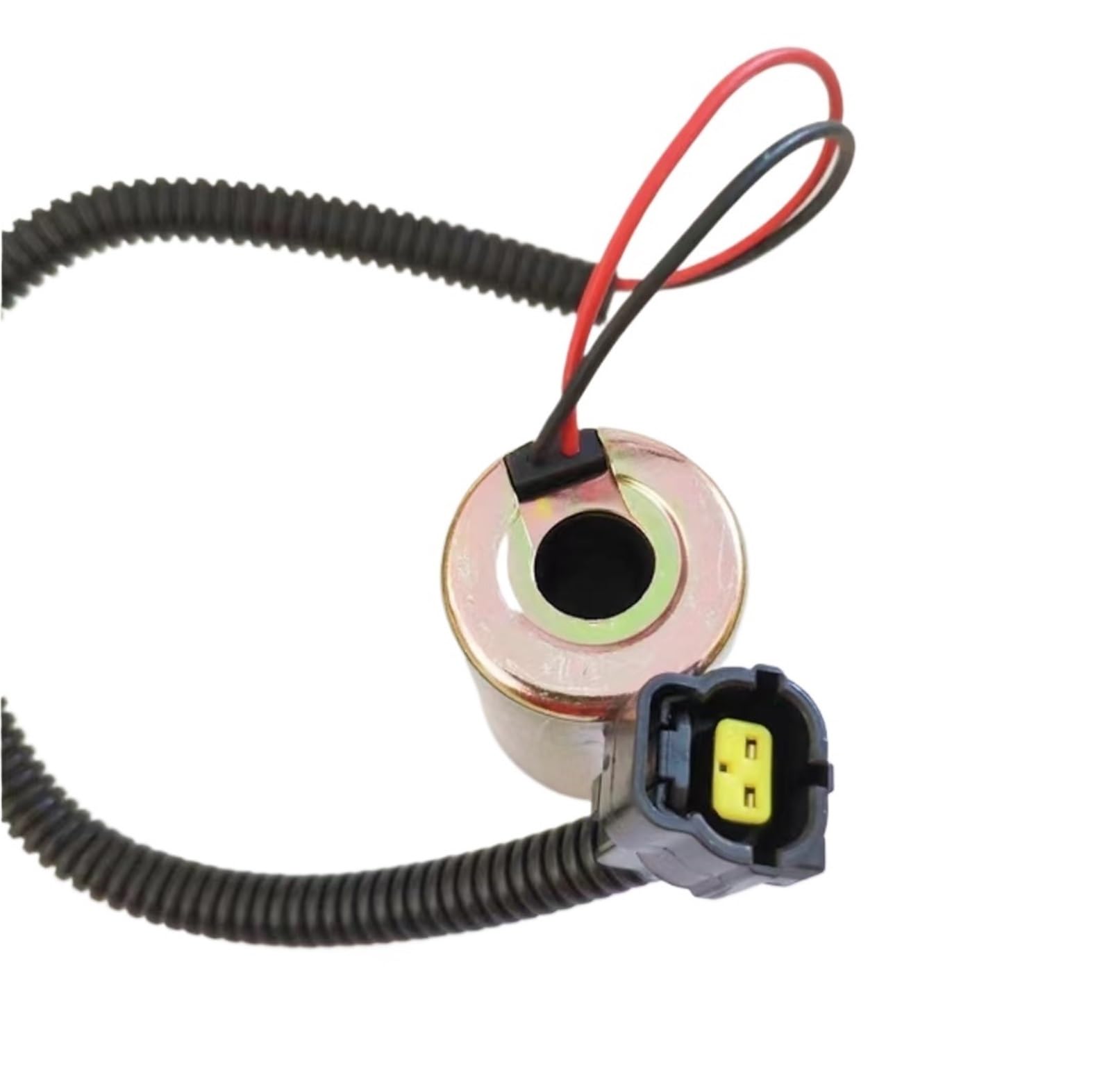 Wattsbvd Big Plug 24V For Dh60-5 Dh60-7 Excavator Pilot Safety Lock Rotary Solenoid Valve Coil 12V / 24V(Big Plug 24V)