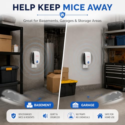 Image of 2026 Ultrasonic Pest Repellent Plug in Indoor 10Pack - Electronic Mouse Repellent Plug in,Sonic Rodent Deterrent for Mice,Roaches,Ants,Spiders - Summer Pest Control for Kitchen Pantry,Garage,Basement