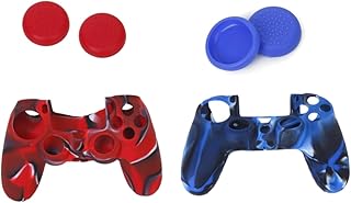 Hemobllo 2 Conjuntos De Tampas De Joystick De Capa De De Controlador Para Capa De Joystick De Silicone Capa De De Silicone Capa De Couro De Injeção De Combustível Capa De