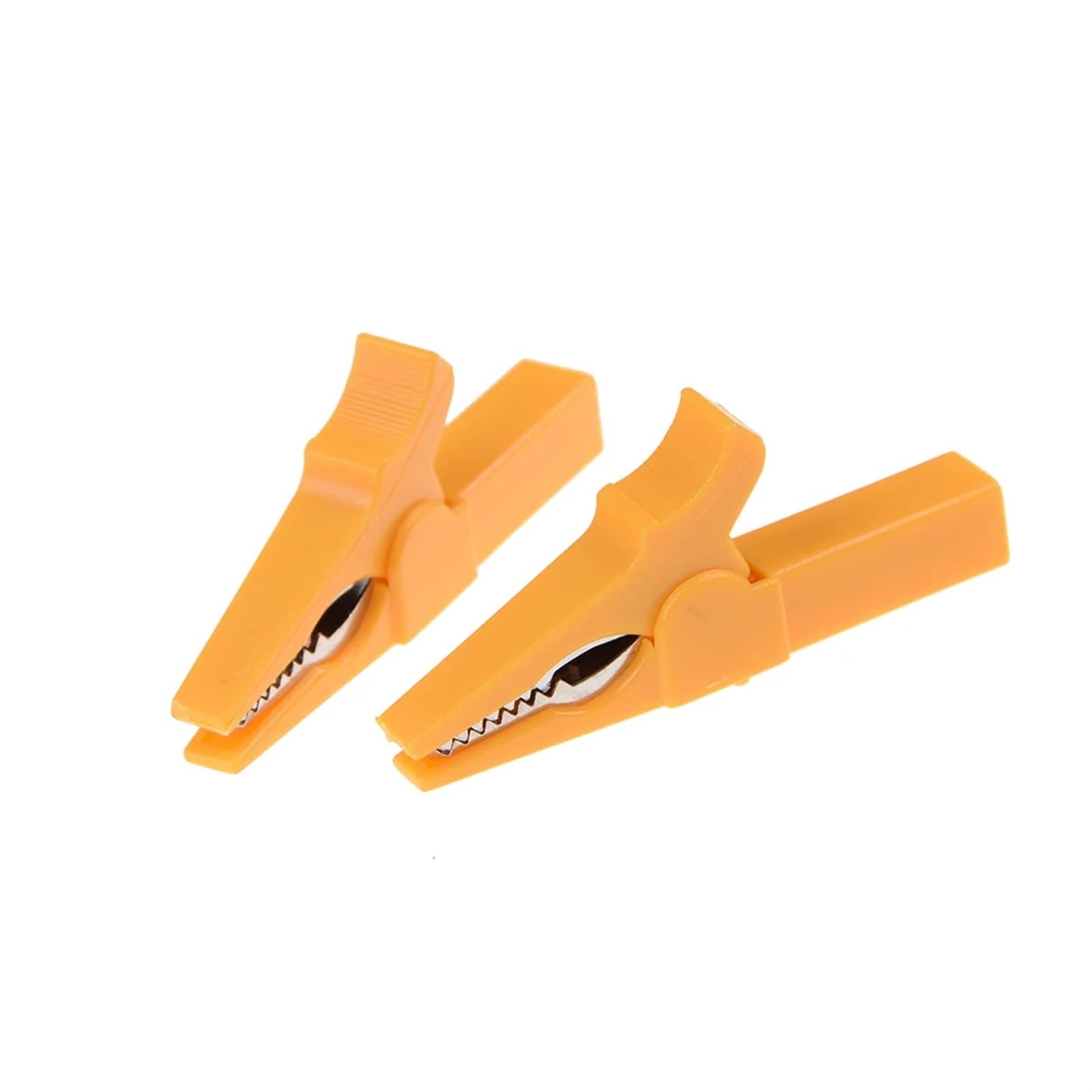 Crocodile Clips 2PCS Battery Test Clip 55MM HV Alligator for Banana Plug 4mm Multimeter Pen Cable Probes Crocodile(2PCS Yellow)