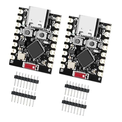 AYWHP ESP32-C3 Placa de desarrollo WiFi y Bluetooth 5.0 ESP32 placa de desarrollo con procesador RISC-V de 32 bits de un solo núcleo, 160 MHz, 400 KB SRAM y flash de 4 MB compatible con Arduino IDE(2 | Ya disponible en tu tienda friki favorita! En mundofriki.es!