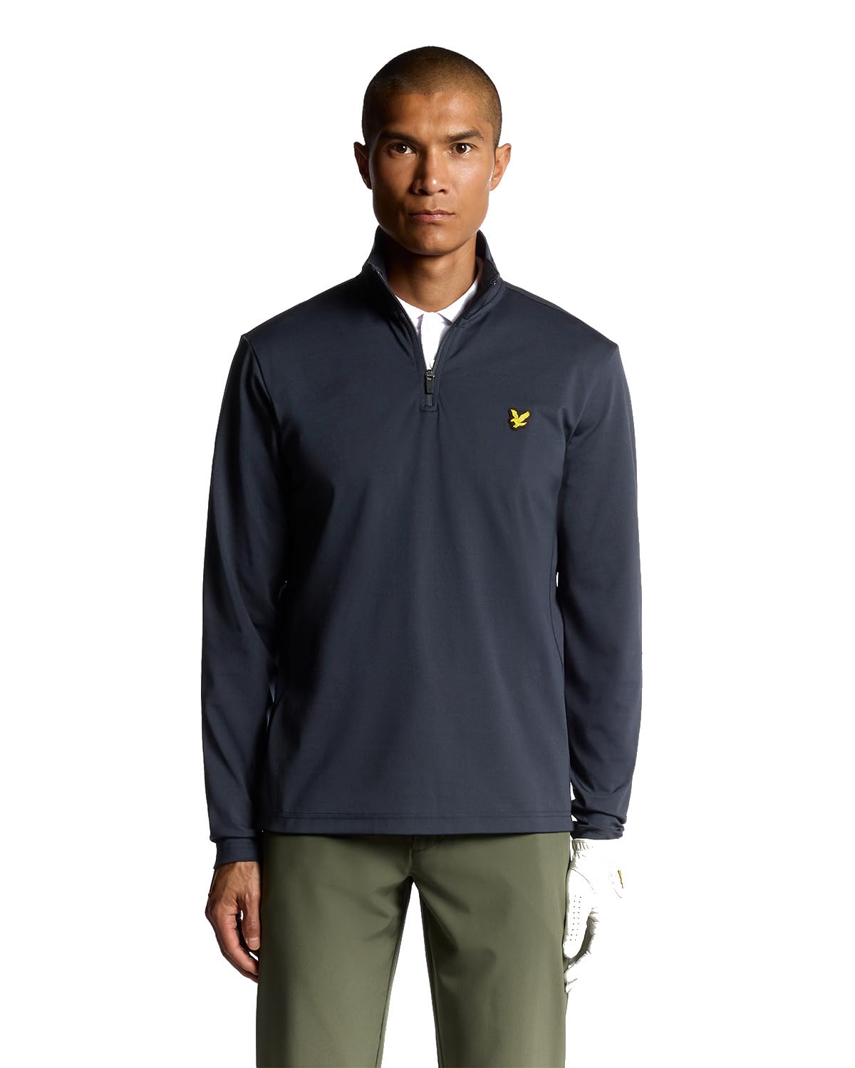 Lyle & Scott Men's Dark Navy Golf Course Midlayer Sweater - Xl