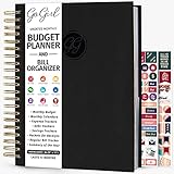 GoGirl Budget Planner & Monthly Bill Organizer – Monthly Financial Book with Pockets. Expense...