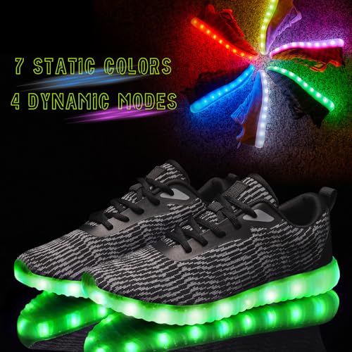 Light Up Shoes for Women Men, LED Sneakers USB Charging Unisex Adult Glow Party Cool Dancing Shoes2