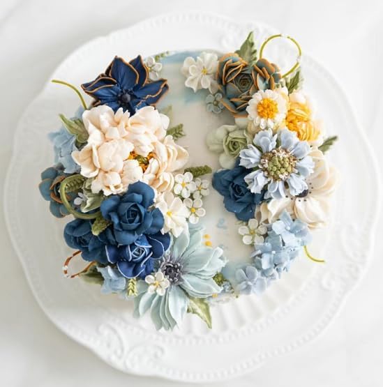 Große Edelstahl-Spritztülle D66 Für Kuchendekoration – Silberfarben, Ideal Für Rüschen, Bänder & Bordüren