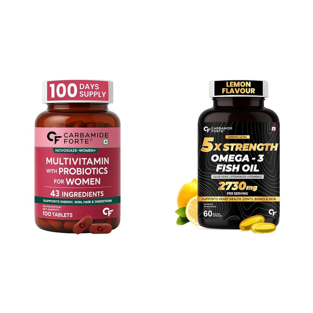 Carbamide Forte Multivitamin Tablets for Women | Multi Vitamin Supplements for Womens With Probiotics | Multivitamin Tablet for Women With 43 Ingredients To Support Energy & Health - 100 Tablets & 5X-picture-35