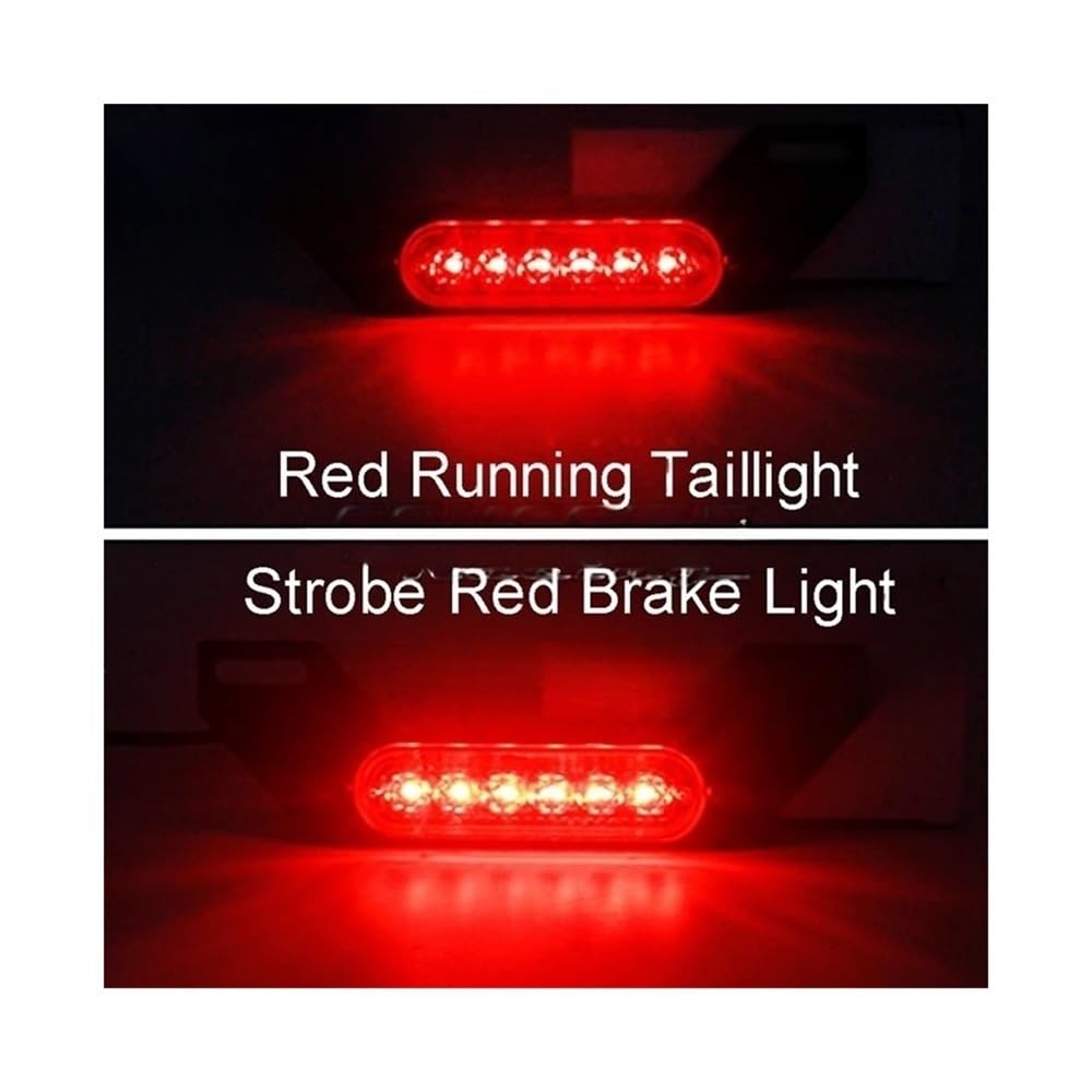 Fanale Posteriore Moto Doppia Targa A LED, Luce di Stop Posteriore, Luce di Stop A Raffica, Luce di Direzione Posteriore, Luce Ausiliaria per Targa
