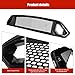 KAKABAS Grille Guards & Grilles Mesh Front Bumper Upper Hood Grille Grill, Compatible with Ford Mustang 2018-2023 GT EcoBoost, Black Honeycomb Pattern Front Bumper Grille(Will not fit Shelby GT500)
