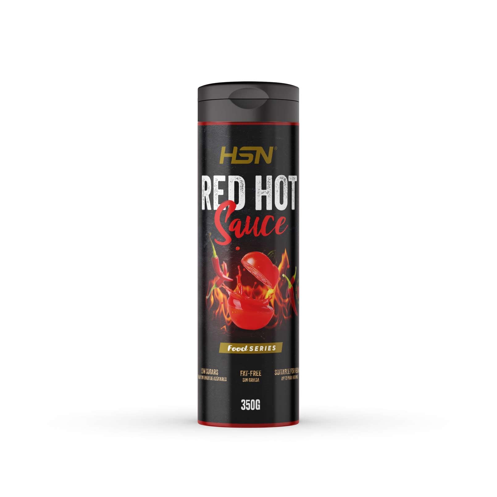 HSN Hot Sauce - 0% Fat, 100% Flavor - | 350 g = 35 Servings per Serving | Low in Sugars and Calories | Minimum use of additives | Anti-Drip Cap | Suitable for Vegan, Keto and Gluten-Free Diets
