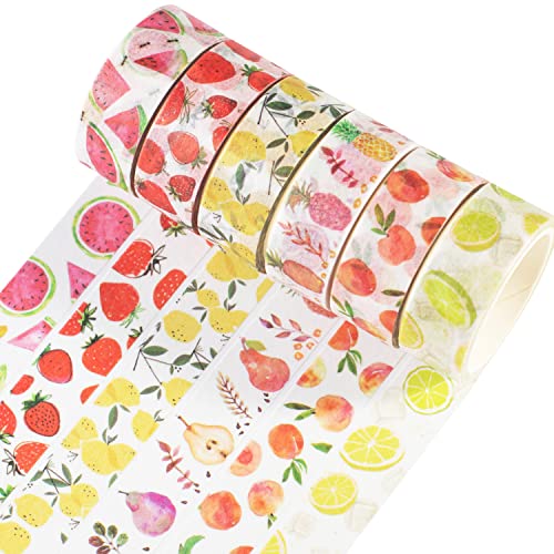 Ruban adhésif Washi YUBBAEX lot de 6 pour emballage cadeau original et cartes de vœux