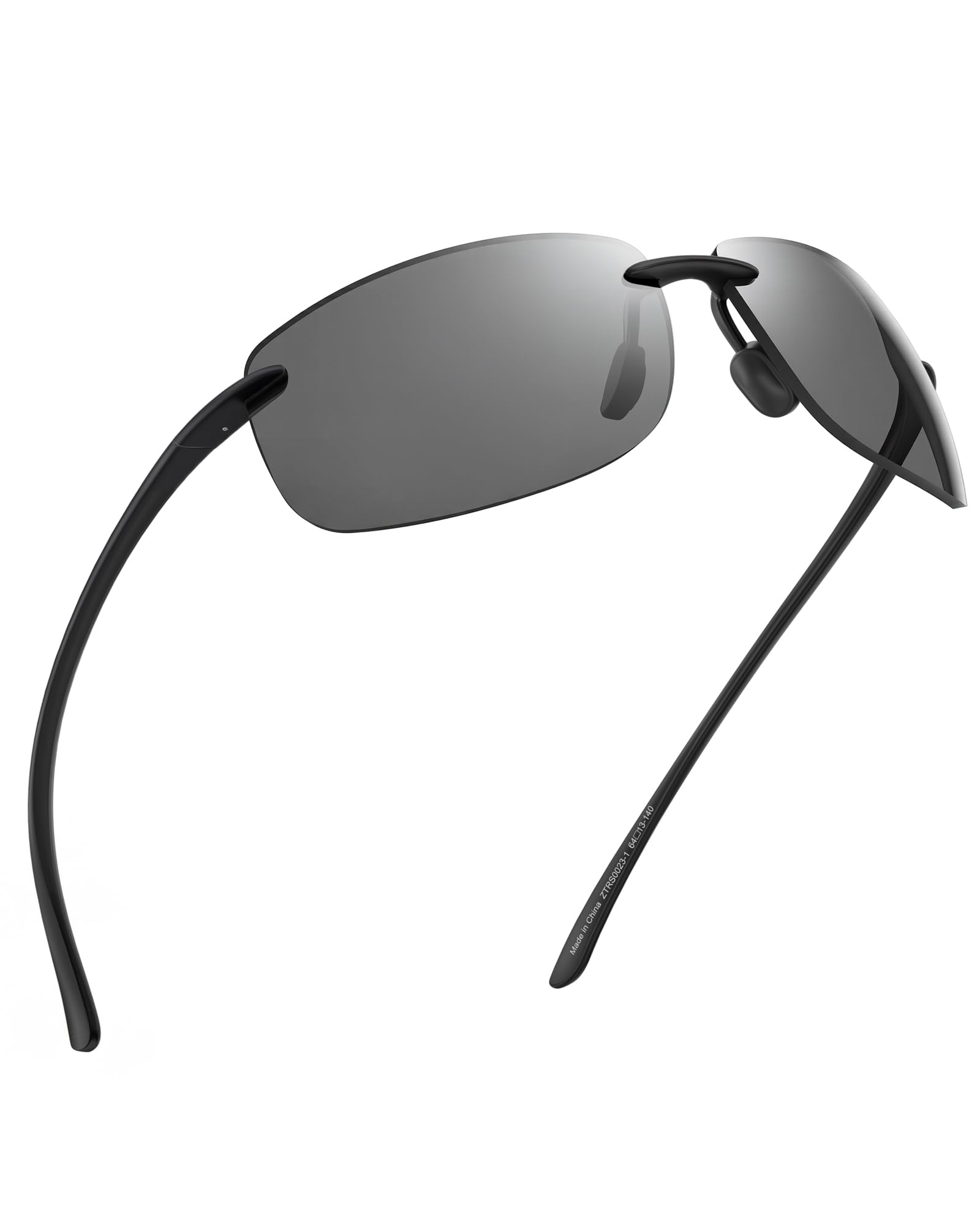 JIM HALO Sport Sonnenbrille für Damen Herren TR90 Randlos Unzerbrechlich Rahmen für Laufen Angeln Baseball Fahren
