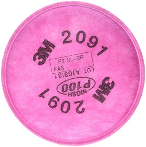 3M particulate filters P100 #2091/07000 , Pink, One Size, 2 Count