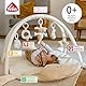 Fehn 154580 3-D-Activity-Decke Schaf / Spielbogen mit 5 abnehmbaren Spielzeugen für Babys Spiel & Spaß von Geburt an / Maße: 90x75cm