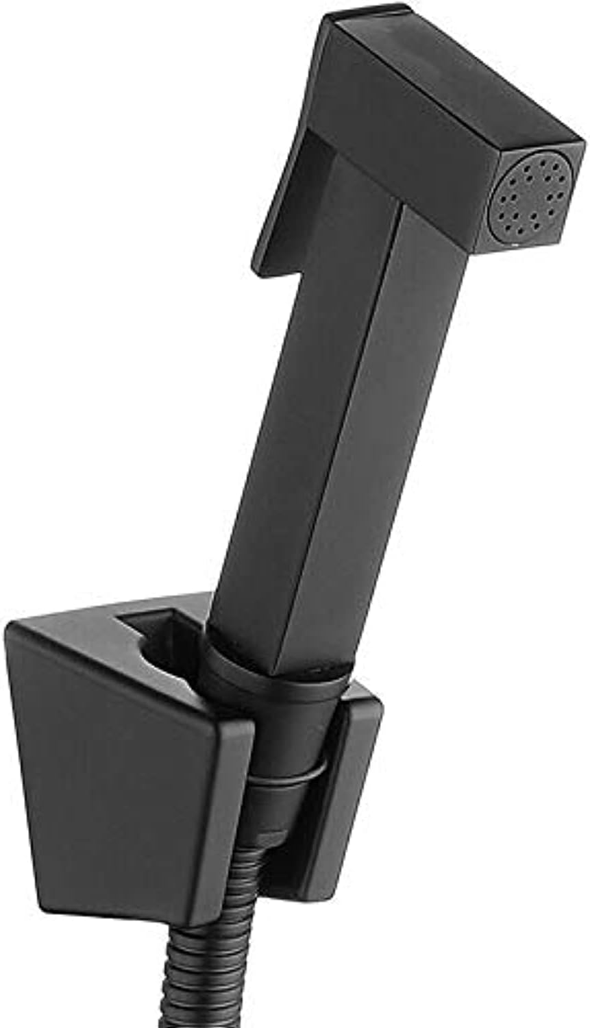 Matte Black Brass Hand Held Toilet Bidet Sprayer Head Bathroom Shower Bidet Taps Spray Toilet Cleaning Faucet Shattaf