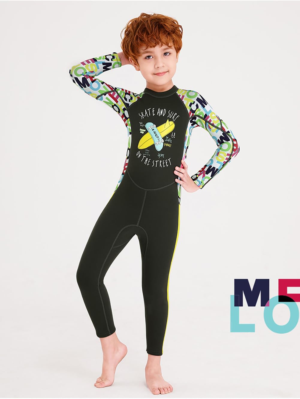 Traje De Neopreno De 2,5 Mm UPF 50+ con Cremallera En La Espalda, para Niños Y Niñas Pequeños, para Mantenerse Calientes Nadando Y Surfeando