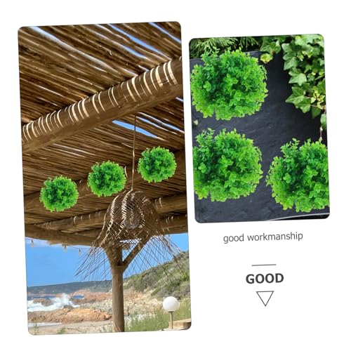 MAGICLULU Decorative Grass Ball Fake Plant Ball Pendant Simulated Grass Ball Artificial Topiary Decorative Balls Green Grass Plant Balls Imitated Grass Ball Ceiling Hanging Decors Home Decor
