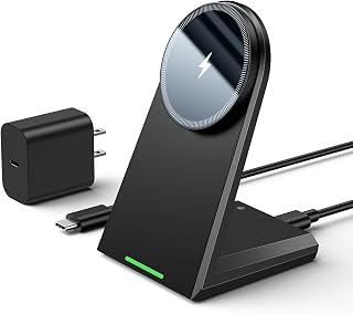NANAMI Qi2充電器 最大25W出力 MagSafe充電対応 ワイヤレス充電器マグネット式 マグセーフ充電器 PD3.0アダプター付属