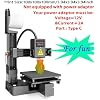 Small 3D Printer with Removable Magnetic Platform, Open Frame, 230C Direct Extruder, XY All Metal Structure, for Wins 7 8 10, Print Size 100x100x100mm (US)