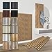 HEXIM Pannelli Acustici 138,5x60cm - Parete a Lamelle Flessibile Legno MDF Pannelli Murali Rivestimento a Lamelle Rivestimento Murale (1 pannello / 0,83 m² Pecan - APH08)