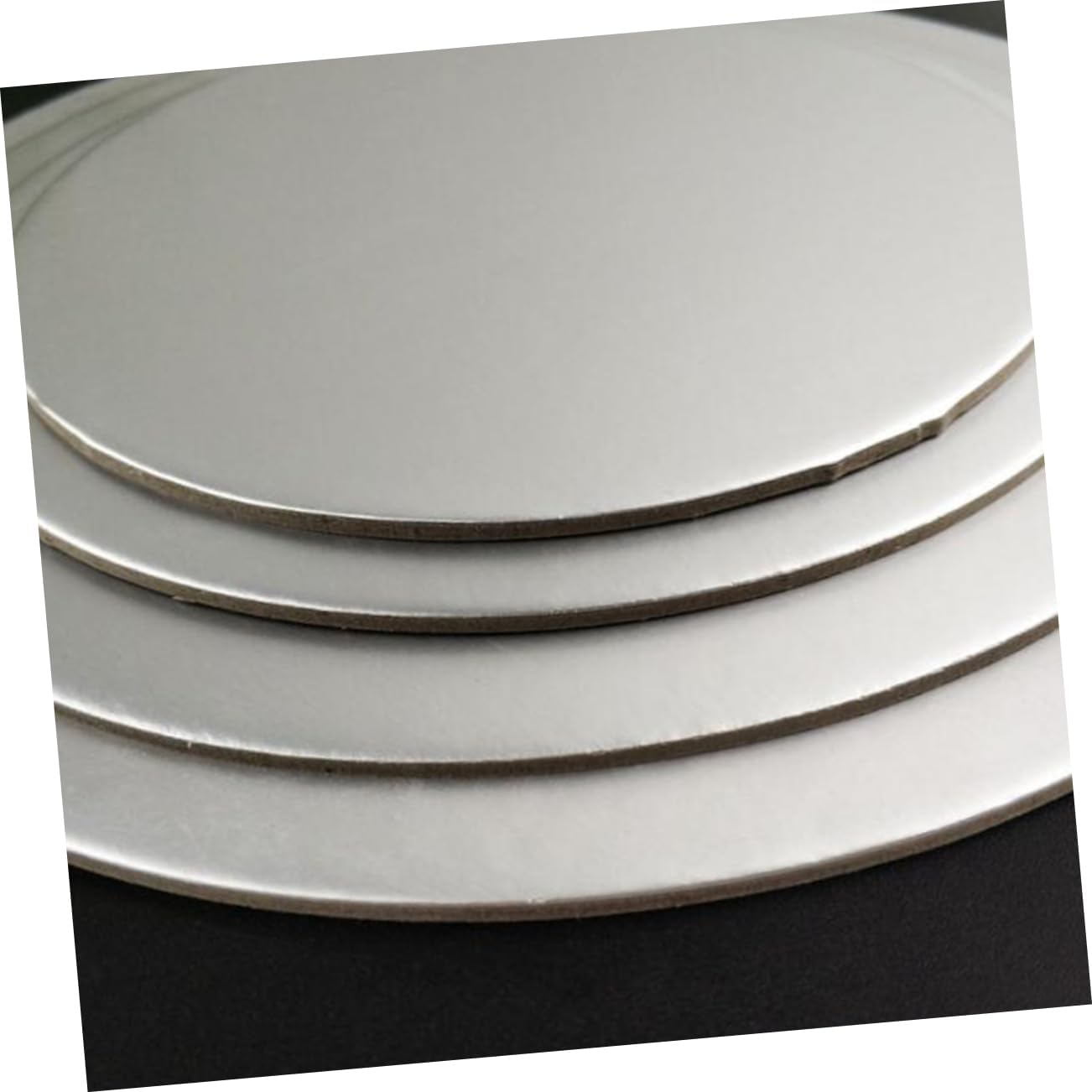 ABOOFAN Round Cake Board Set 4 Sizes Paper Mousse Serving Base Cake Circle Base Tray