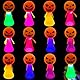 TOPJOWGA Halloween Leucht Springendes Spielzeug, 12 Stück Springbälle Hüpfball, Spring Launchers Toys, LED Leuchtspielzeug, Party Mitgebsel Kindergeburtstag, Jumping Spielzeug Glow in The Dark
