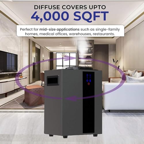 Dyfuzor zapachowy, komercyjny dyfuzor zapachowy z butelką oleju 800 ml, zasięg do 4000 SQFT, inteligentny dyfuzor do aromaterapii do domu i hotelu