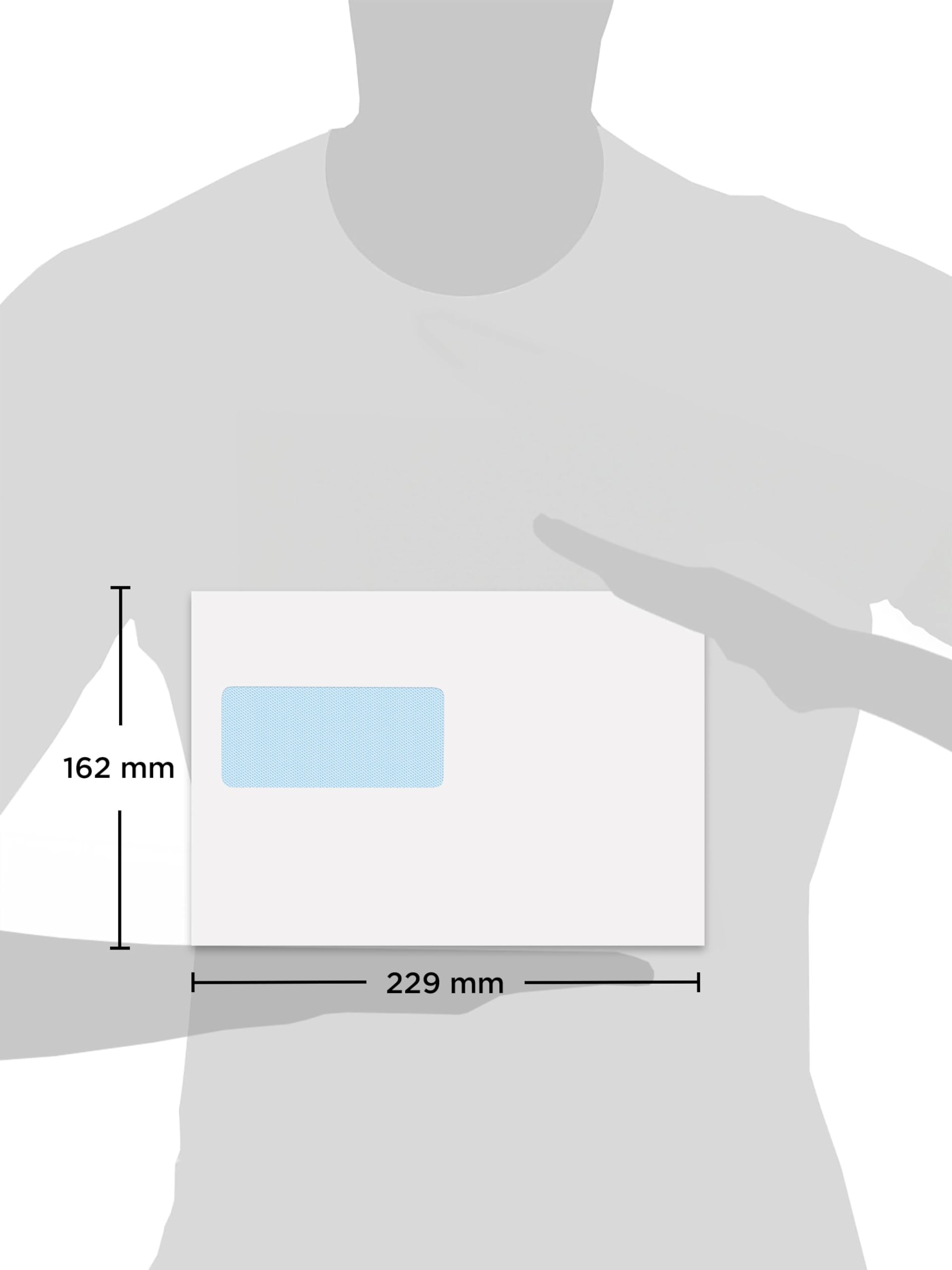 Blake Purely Everyday C5 162 x 229 mm 80 gsm Gummed Mailer Window Envelopes (1002) Manilla, Pack of 500, Manilla | 80 gsm, C5 - Image 4
